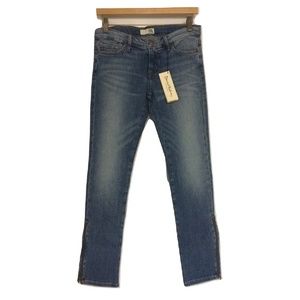 NWT David Kahn Nikki Zipper Ankle VTG Wash Jeans